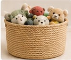 Pet toy storage basket